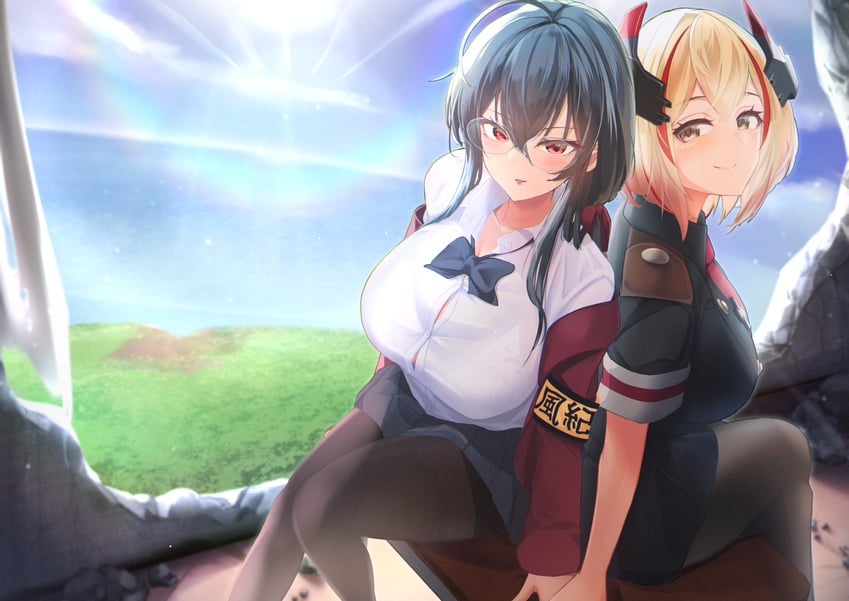 taihou and roon (azur lane) drawn by sano_sho