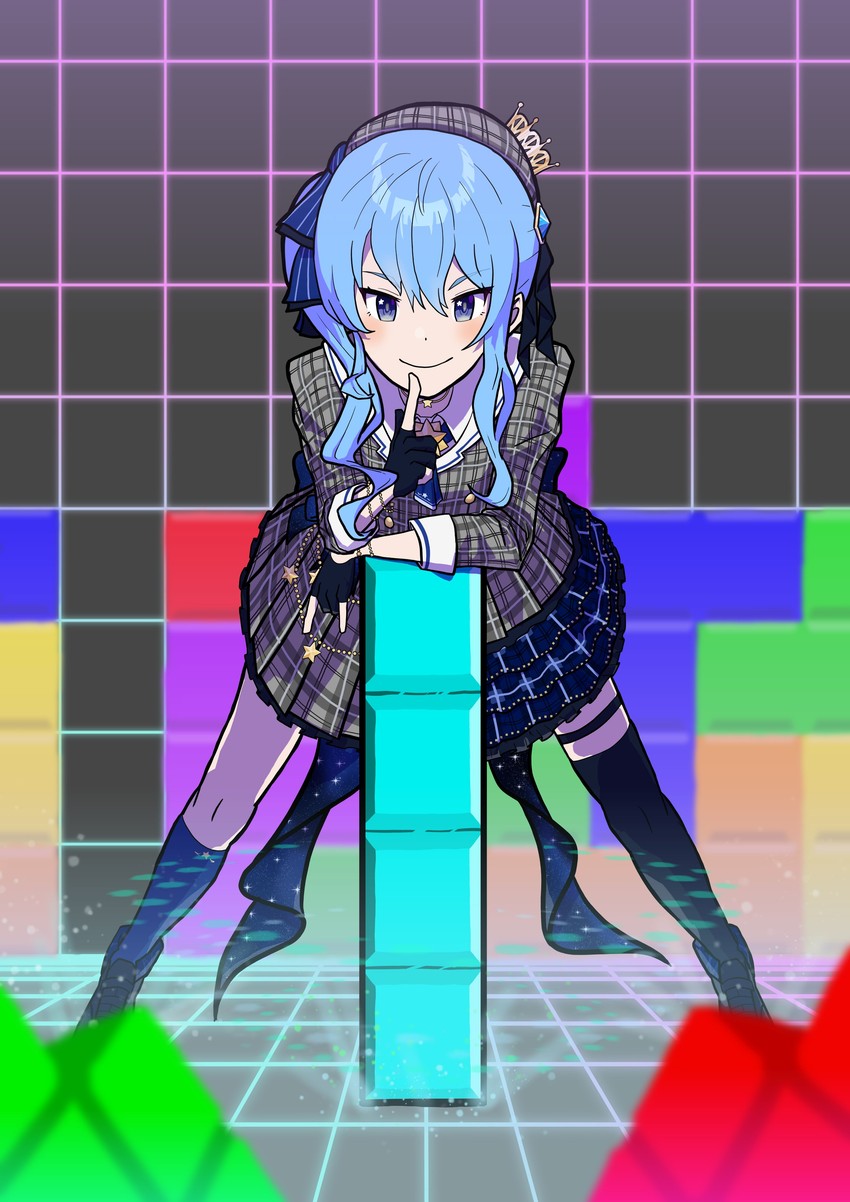 hoshimachi suisei (hololive and 1 more) drawn by chameleon_ch