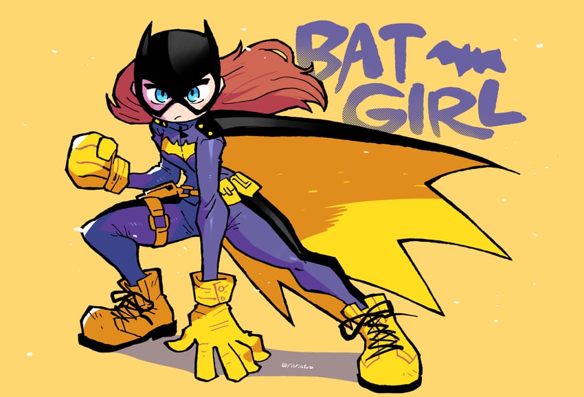 batgirl and barbara gordon (dc comics and 1 more) drawn by rariatto_(ganguri)