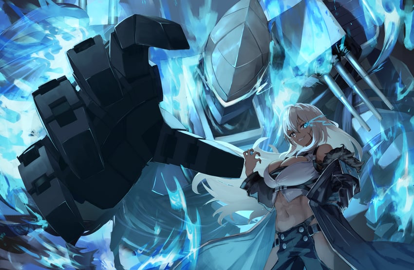 indiana (azur lane) drawn by mechasoul
