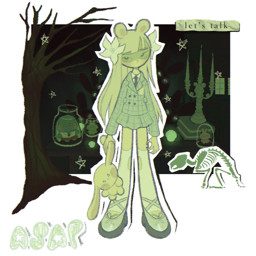 minji (real life and 1 more) drawn by tomi_(t4p10c4_)