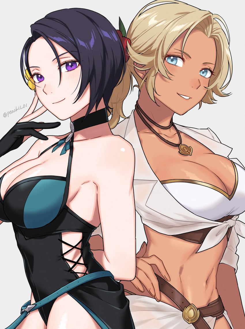 shamir nevrand and catherine (fire emblem and 2 more) drawn by shamu_(peach11_01)