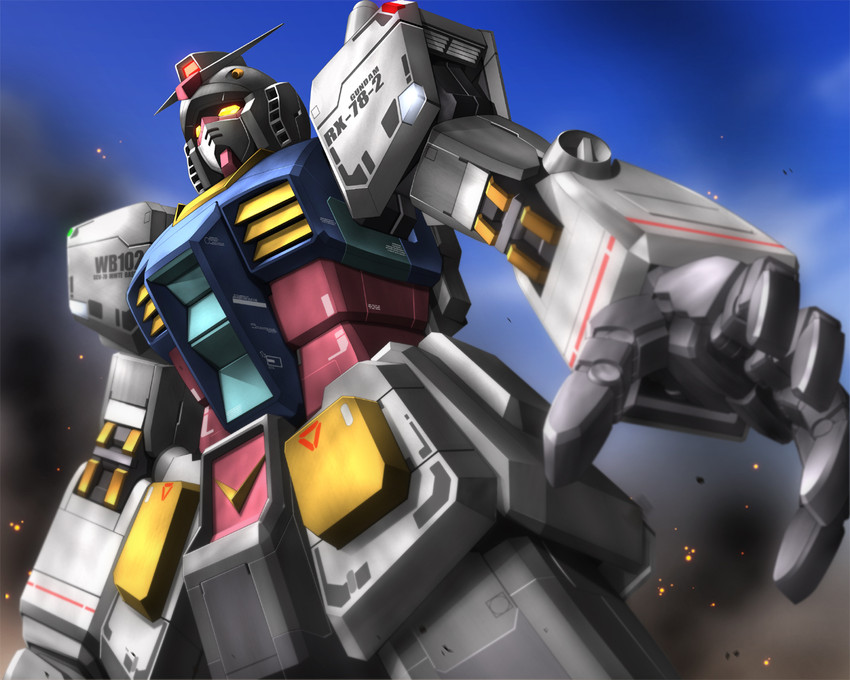 rx-78-2 gundam (gundam and 1 more) drawn by zb_(dawn-blue)