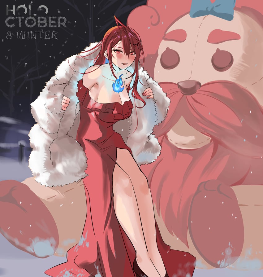 elizabeth rose bloodflame and bobby (hololive and 1 more) drawn by set7