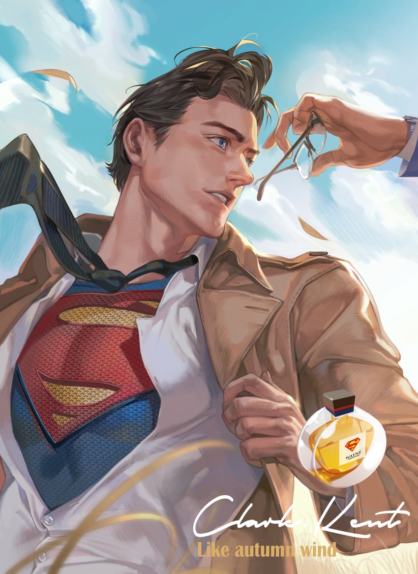 superman and clark kent (dc comics and 1 more) drawn by tobu_(bilibil)