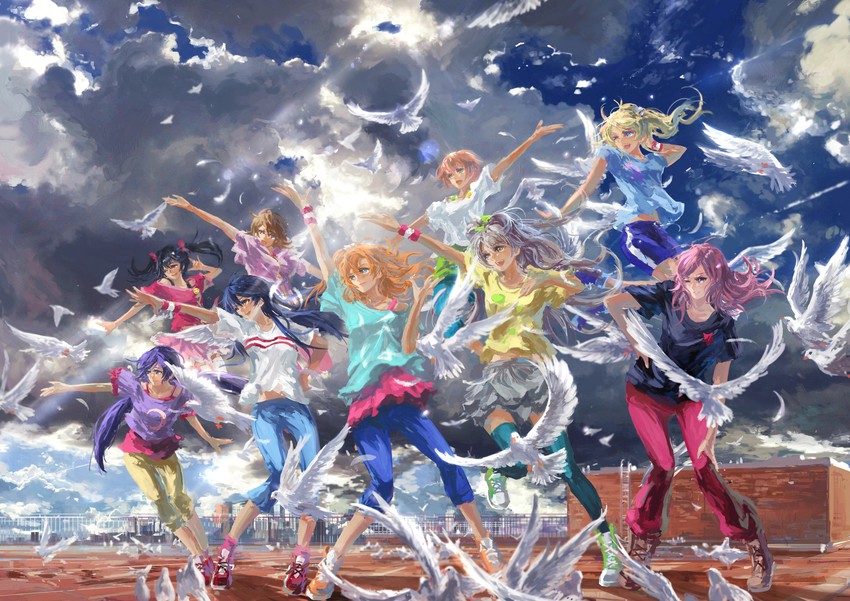 nishikino maki, tojo nozomi, sonoda umi, yazawa nico, ayase eli, and 4 more (love live! and 1 more) drawn by stu_dts