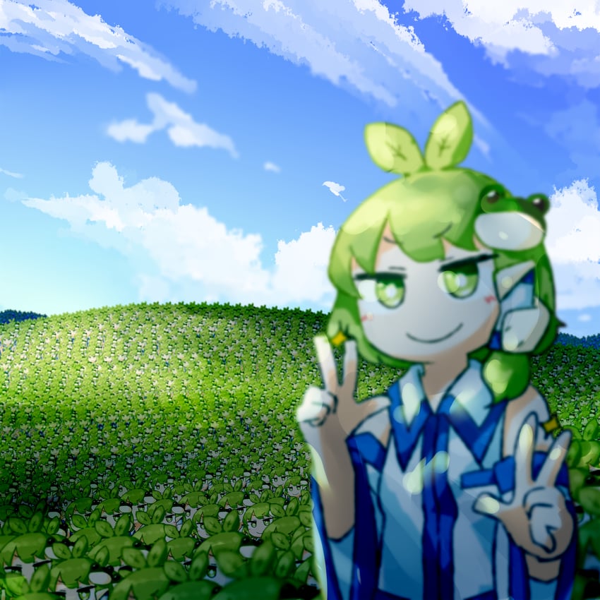 kochiya sanae (touhou and 3 more) drawn by yaise