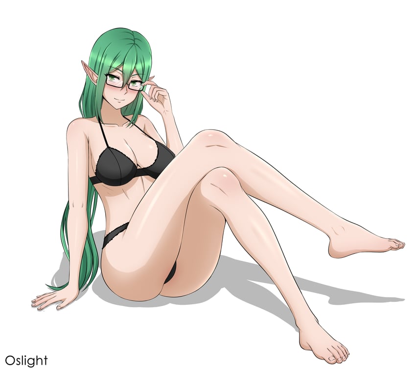 riveria ljos alf (dungeon ni deai wo motomeru no wa machigatteiru darou ka) drawn by oslight