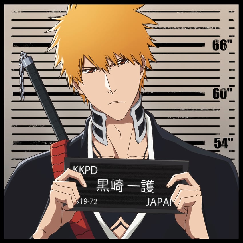 kurosaki ichigo (bleach and 2 more) drawn by rozuberry