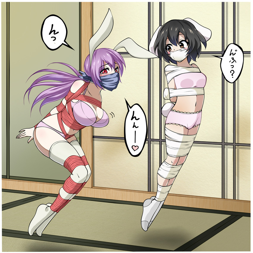 reisen udongein inaba and inaba tewi (touhou) drawn by jam-orbital