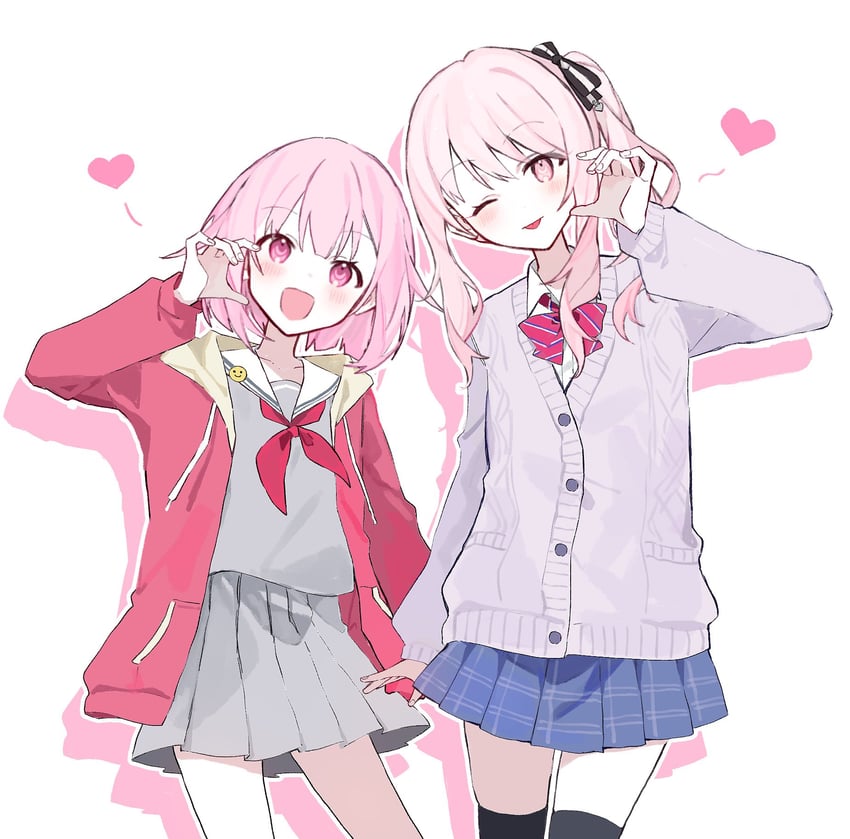akiyama mizuki and ootori emu (project sekai) drawn by z_v1re