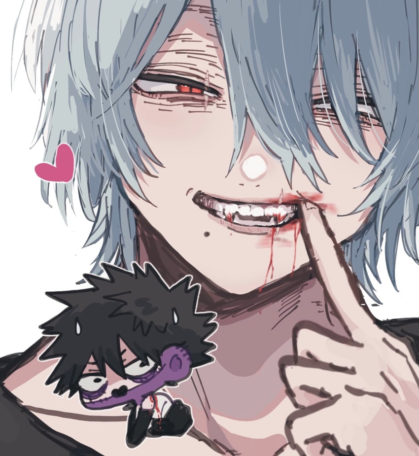 dabi and shigaraki tomura (boku no hero academia) drawn by ametaro_(ixxxzu)