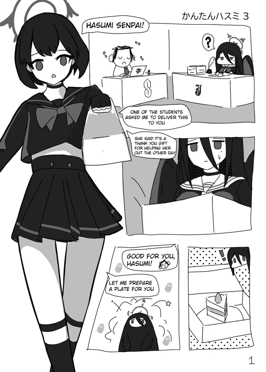 sensei, doodle sensei, hasumi, mashiro, and easy hasumi (blue archive) drawn by mecham