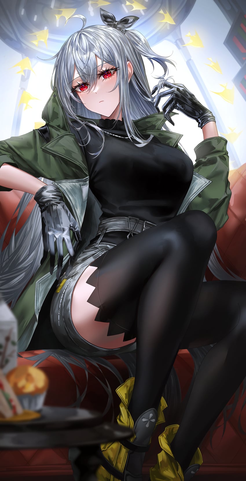 skadi (arknights) drawn by akqne