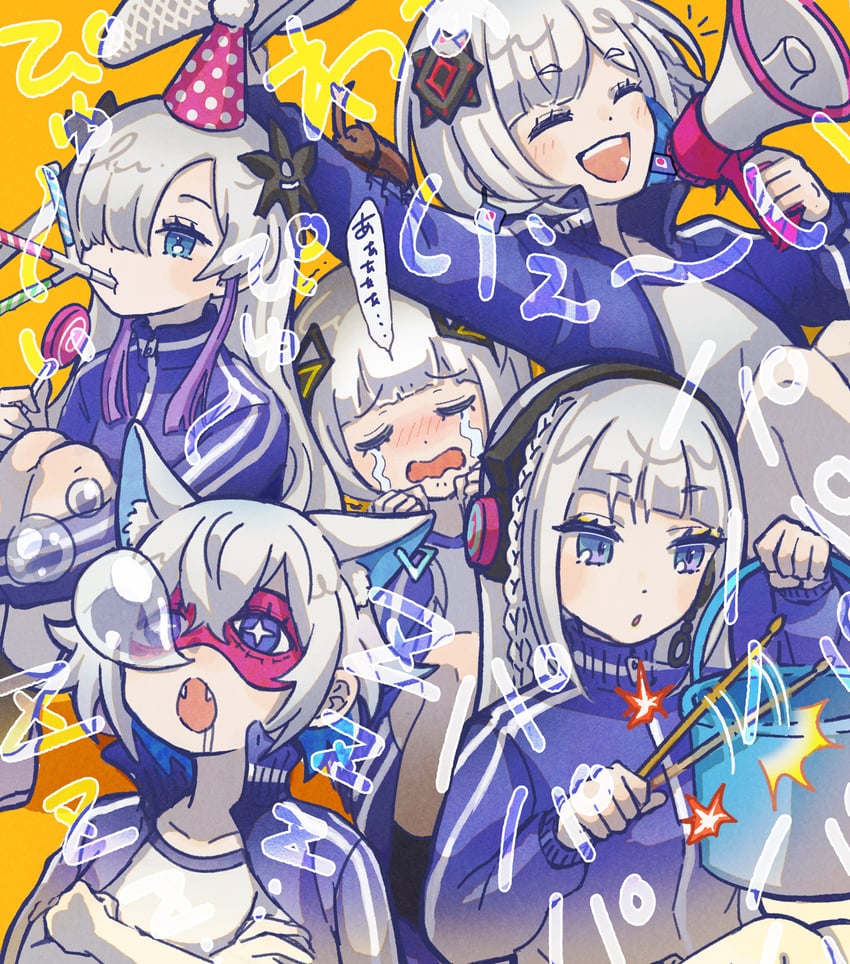 kafu, sekai, rime, coko, and haru (kamitsubaki studio and 2 more) drawn by mahiru_(mahiru.log)