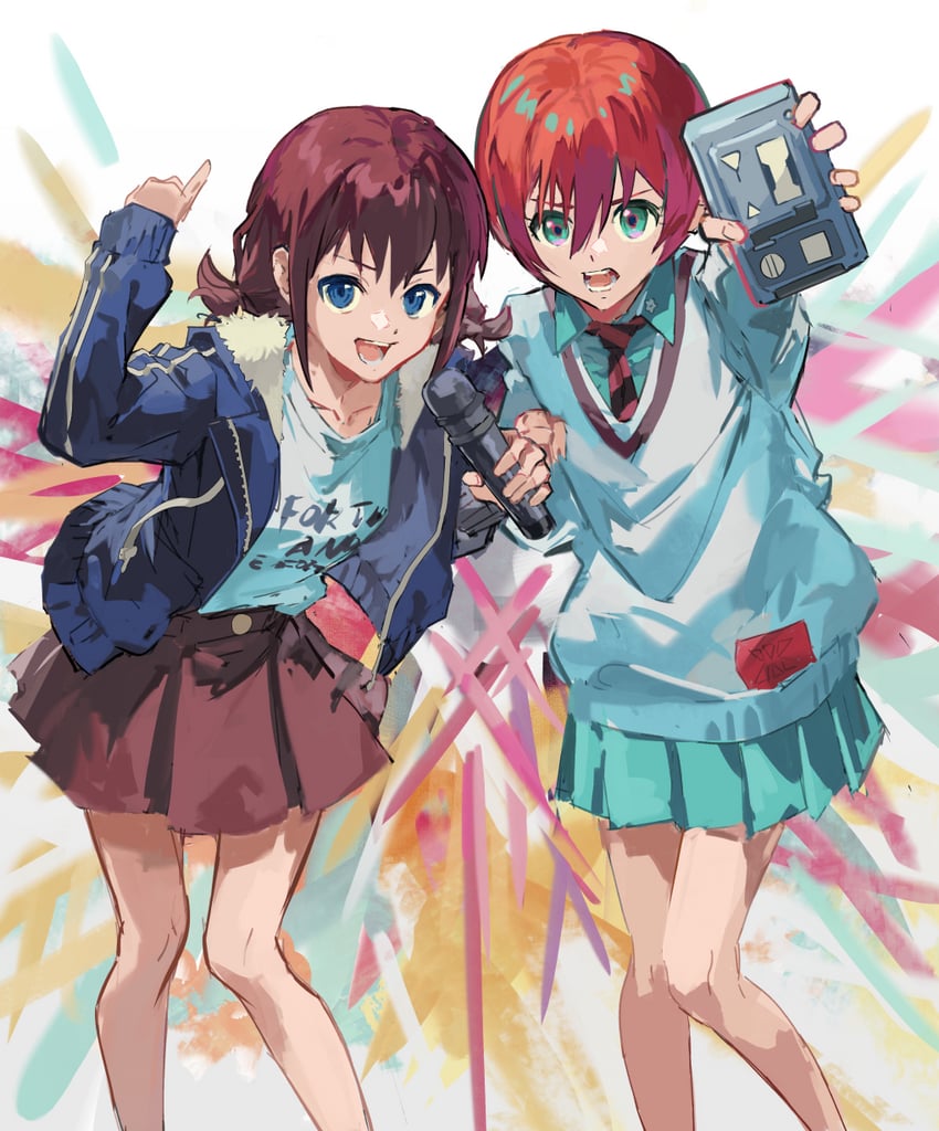 iseri nina and amate yuzuriha (gundam and 2 more) drawn by ichi_(two_too_22)