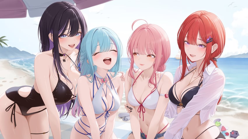 karin, ellie, arisa, and eris (charon universe) drawn by myomomoo