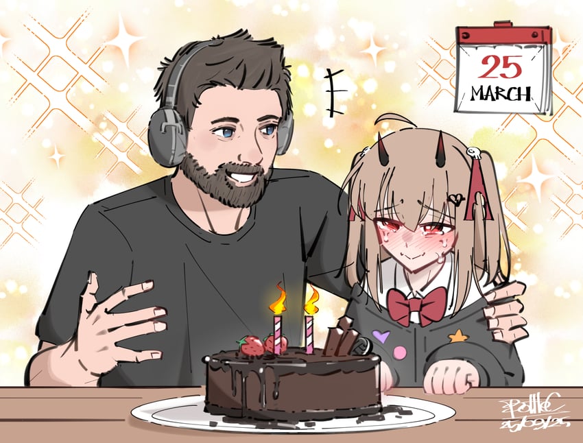 evil neuro-sama and forsen (real life and 1 more) drawn by bottle_(bottle1234)