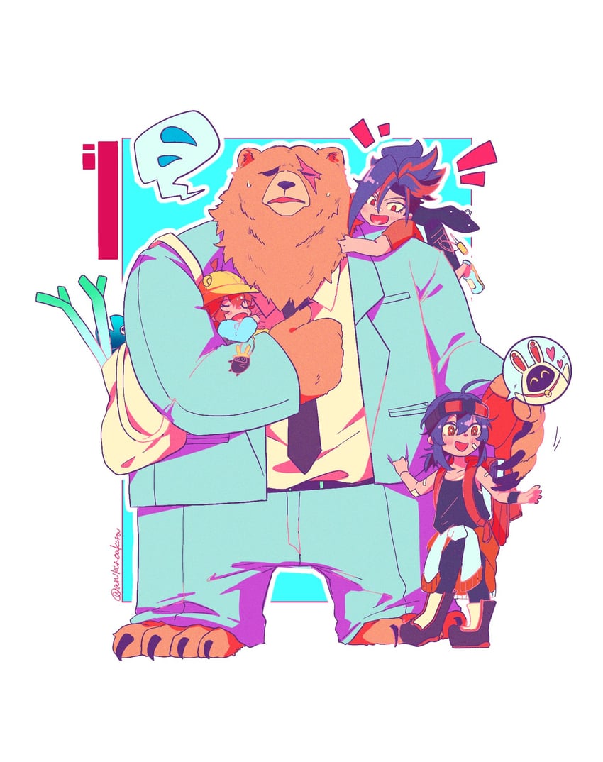 grace howard, koleda belobog, ben bigger, anton ivanov, safety, and 1 more (zenless zone zero) drawn by anikinoakira
