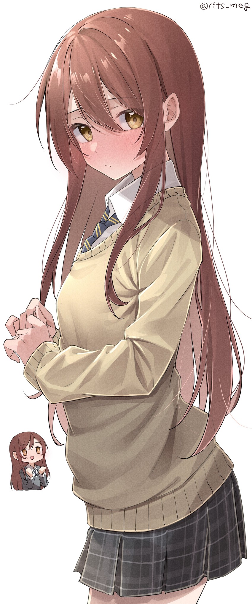 osaki amana and osaki tenka (idolmaster and 1 more) drawn by kawai_ritsu_(rits_meg)