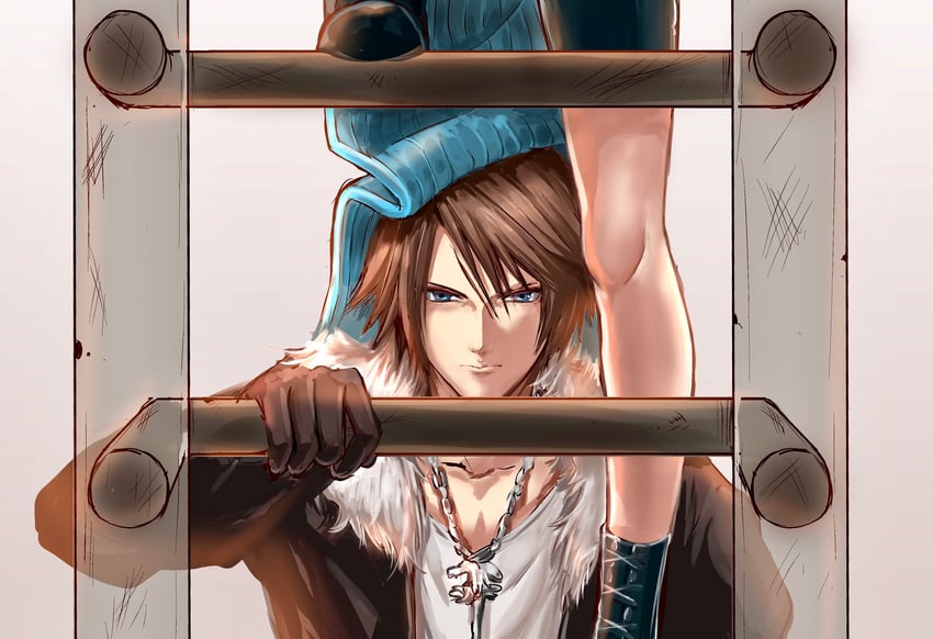 squall leonhart and rinoa heartilly (final fantasy and 1 more) drawn by igusaharu