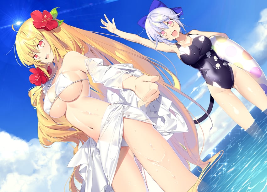 aliceliese lou nebulis ix and mismis klass (kimi to boku no saigo no senjou arui wa sekai ga hajimaru seisen) drawn by nekonabe_ao