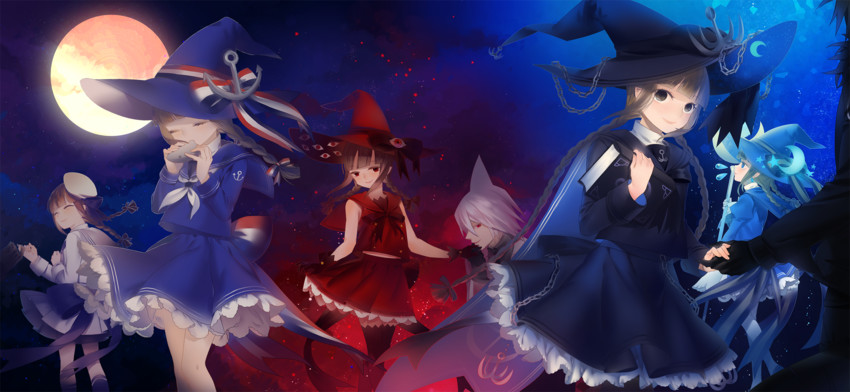 wadanohara, samekichi, and syakesan (funamusea and 1 more) drawn by tekki_(tki)