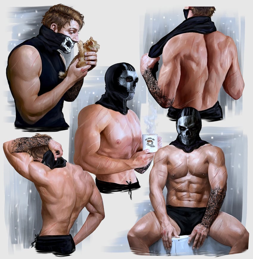 ghost (call of duty and 1 more) drawn by felrija