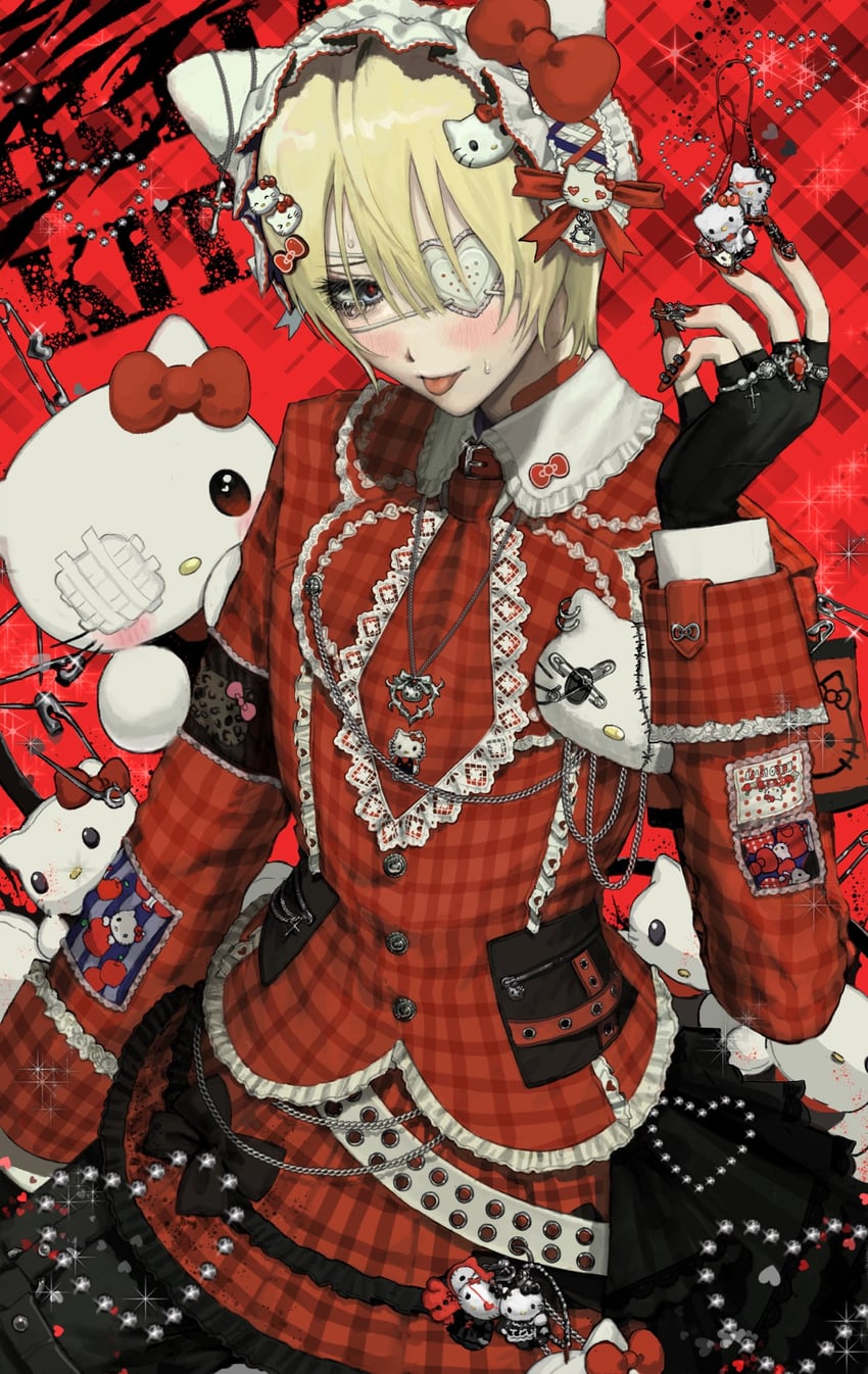 hello kitty (original and 2 more) drawn by rios14