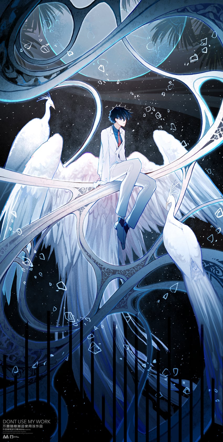 kaitou kid and kuroba kaito (meitantei conan and 1 more) drawn by avatra