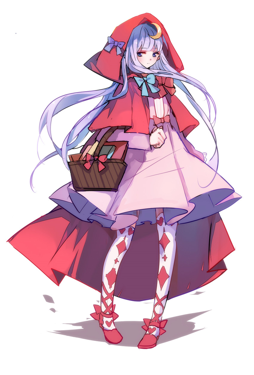 patchouli knowledge and little red riding hood (touhou and 1 more) drawn by benghuai_7