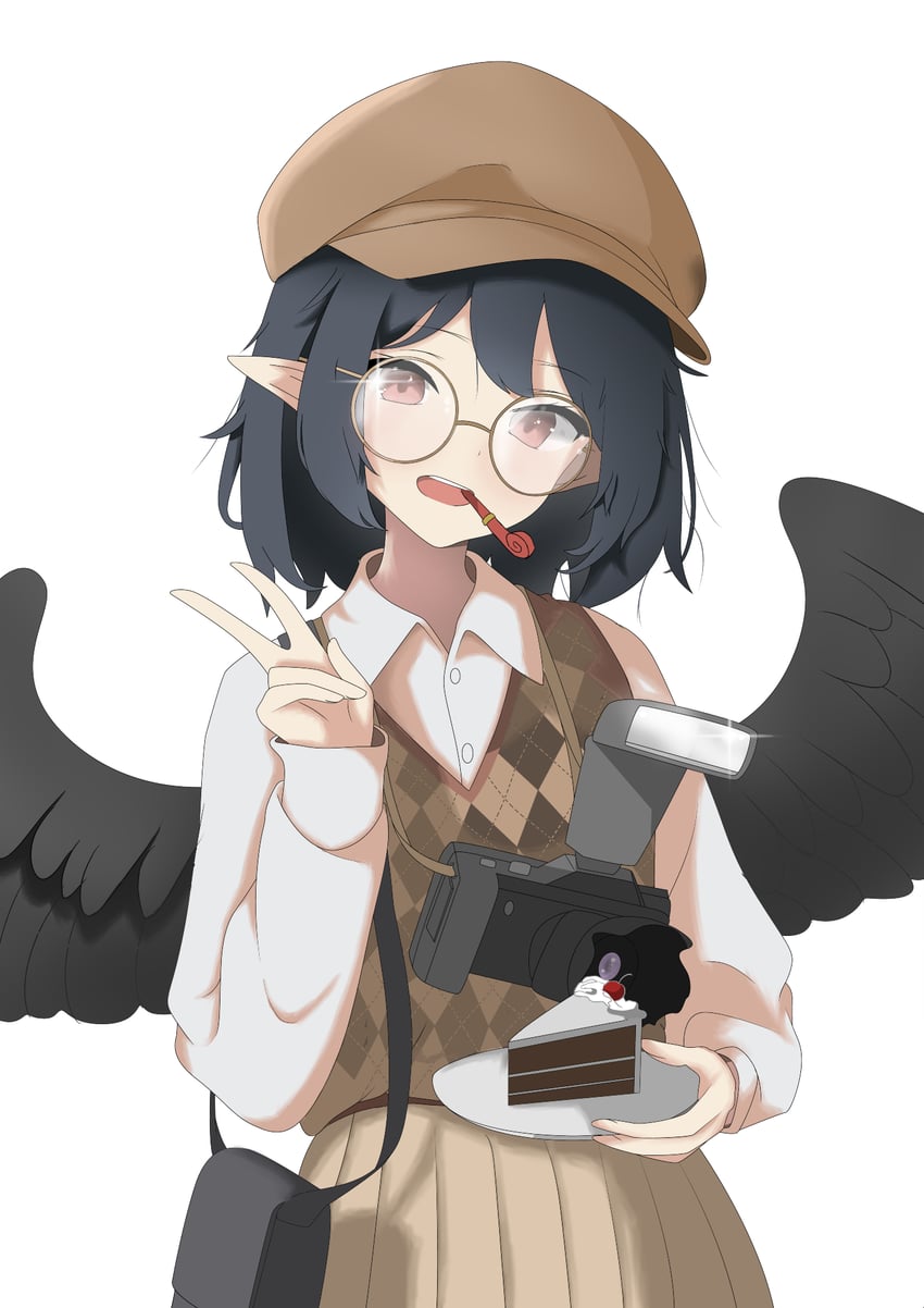 shameimaru aya (touhou and 1 more) drawn by stefinat