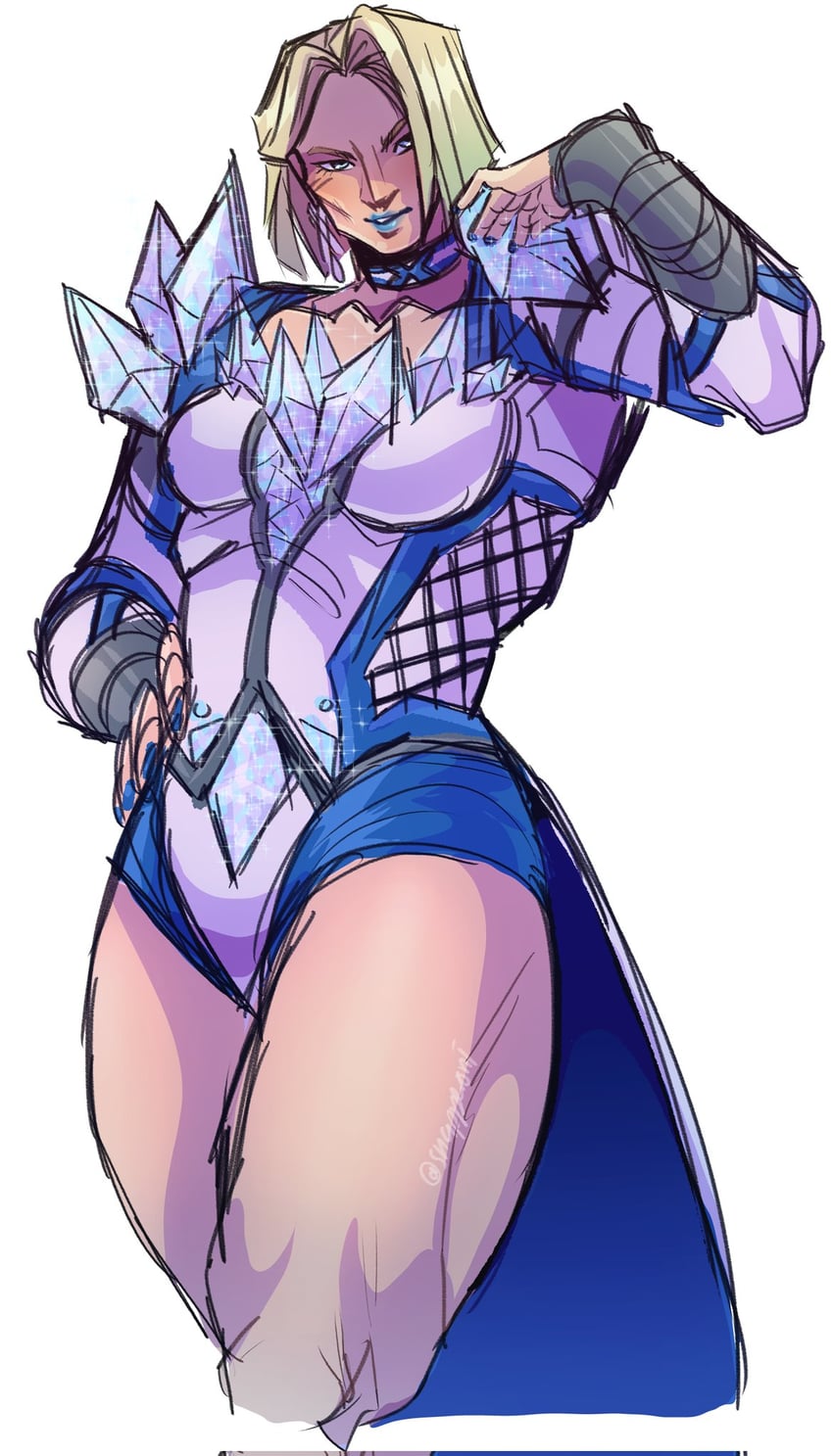 emma frost (marvel and 2 more) drawn by snapperoni