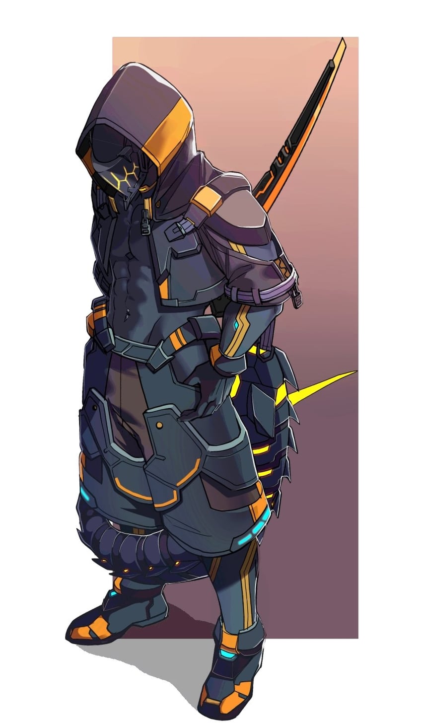 protagonist (phantasy star and 1 more) drawn by hakidashi_11