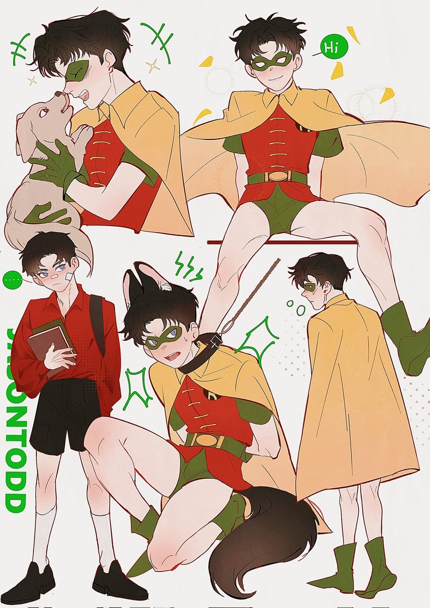 robin and jason todd (dc comics and 1 more) drawn by tu_loop