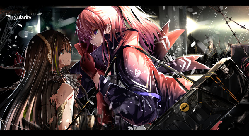 m4a1 and st ar-15 (girls' frontline) drawn by haguruma_c