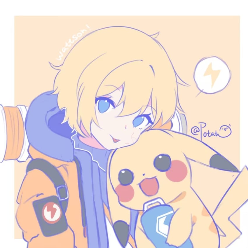 pikachu and wattson (pokemon and 1 more) drawn by aimnoob1120