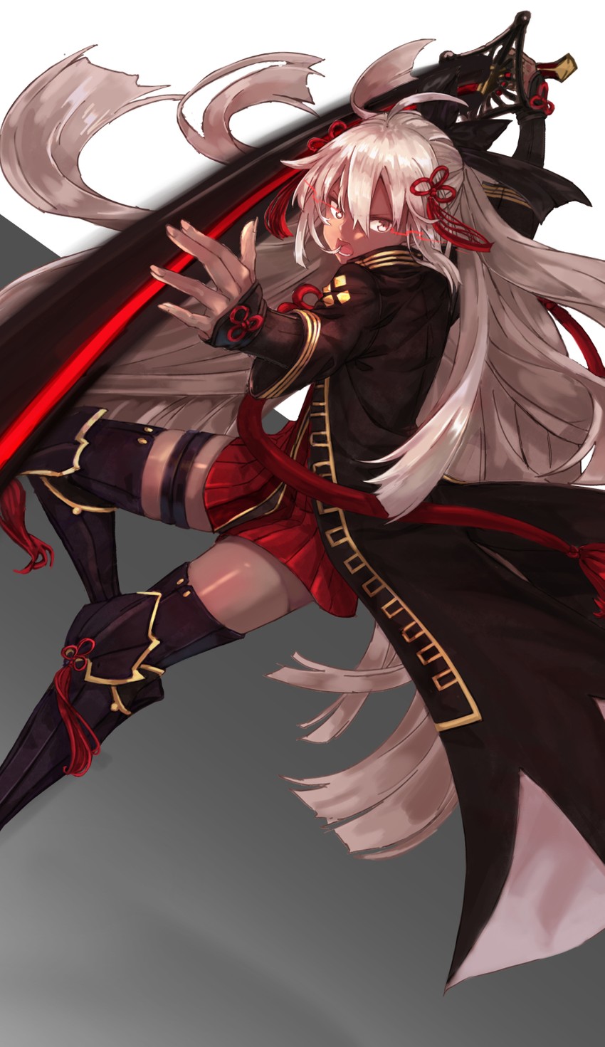 okita souji and okita souji alter (fate and 1 more) drawn by kinoko_(shikimylove)