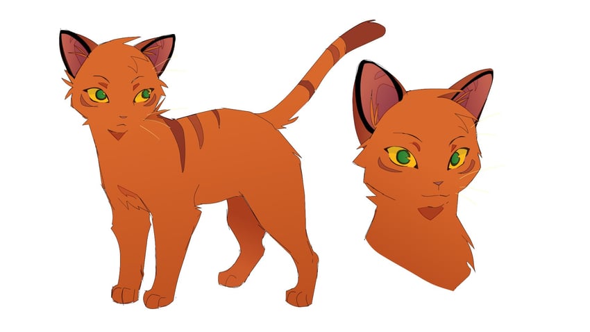 firestar (warrior cats and 1 more) drawn by sam_(kyaptainkiddo)
