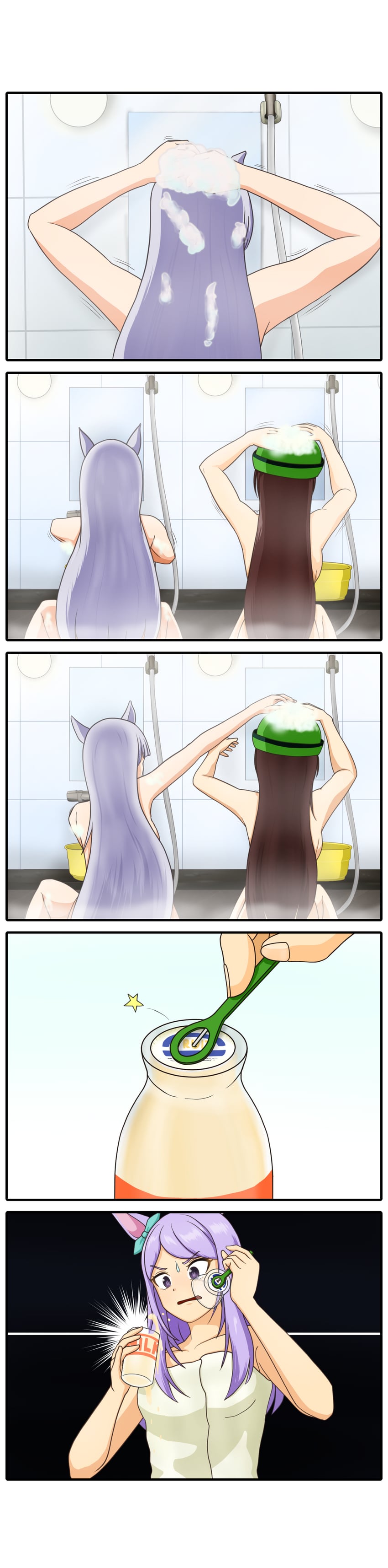mejiro mcqueen, gold ship, and hayakawa tazuna (umamusume) drawn by gozyuarashi
