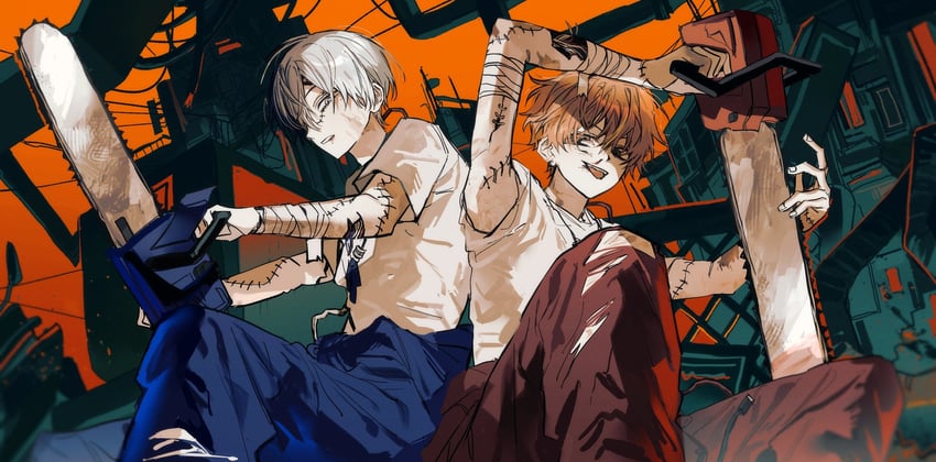 shinonome akito and aoyagi touya (project sekai) drawn by goguma_wagamja