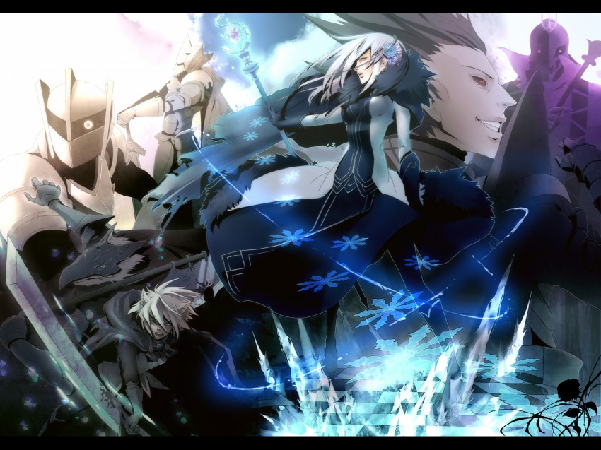 elaine, drake, giriam, niko, frederic, and 2 more (pixiv fantasia and 1 more) drawn by plastick