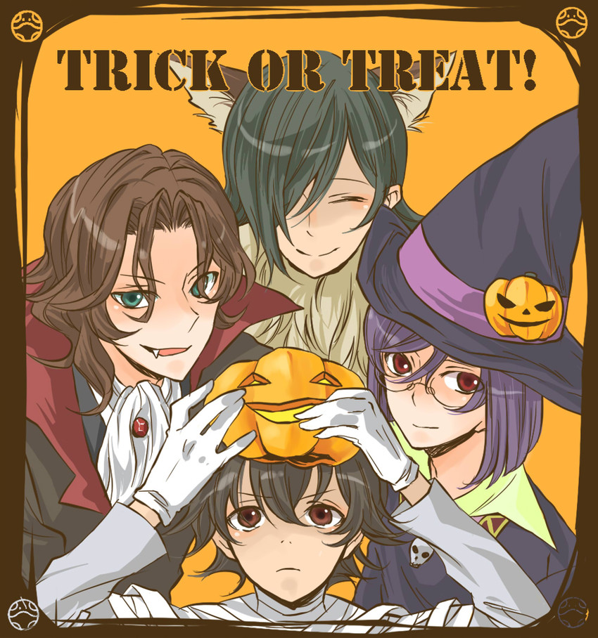 haro, tieria erde, setsuna f. seiei, lockon stratos, and allelujah haptism (gundam and 1 more) drawn by 21nm