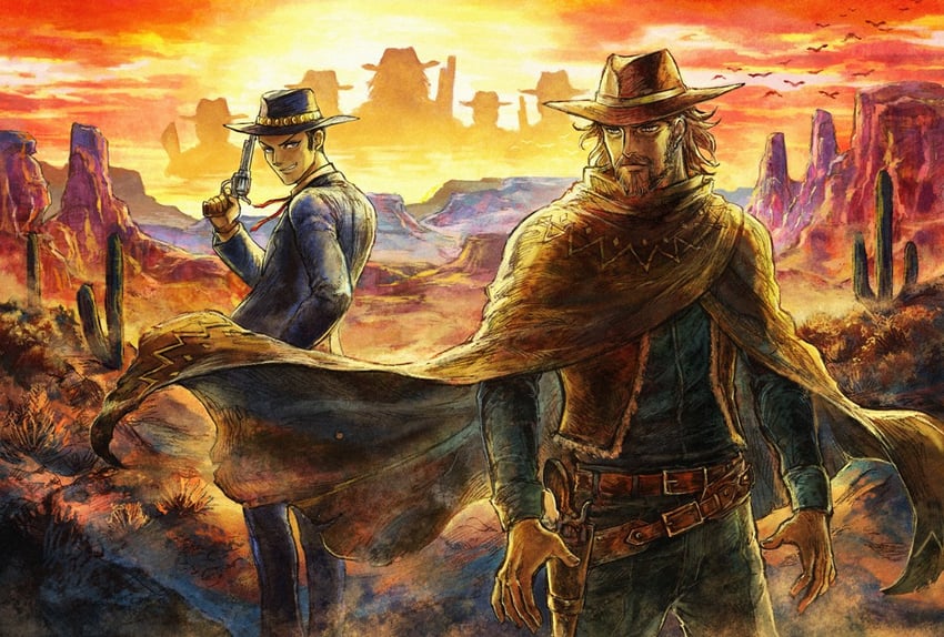 sundown kid and mad dog (live a live) drawn by ikusy