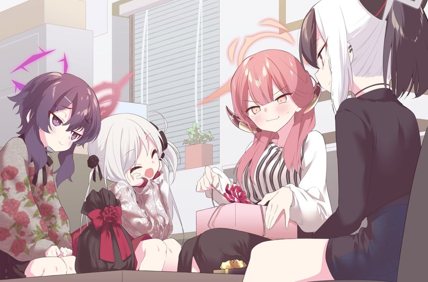 kayoko, aru, mutsuki, and haruka (blue archive) drawn by nogiwa_kaede