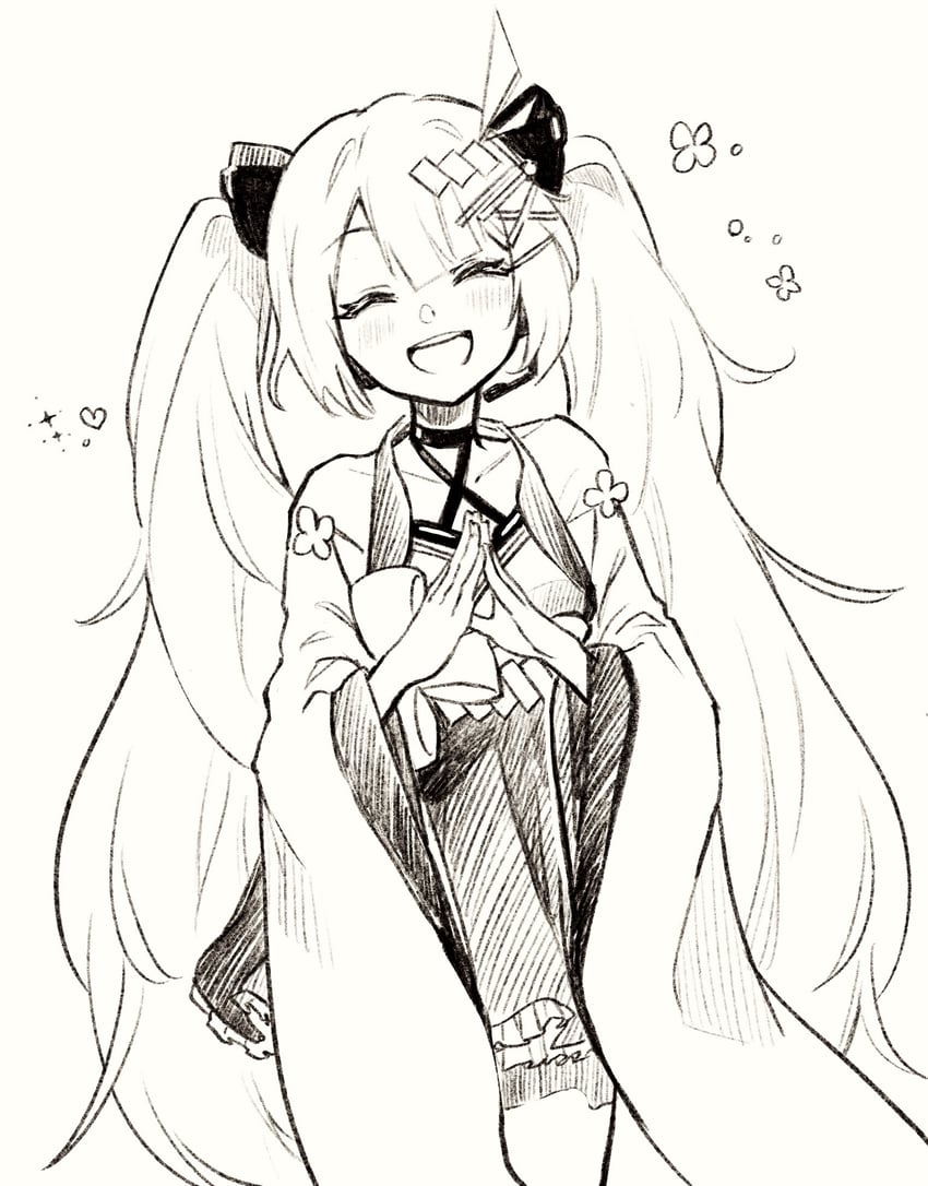 hatsune miku and magical mirai miku (vocaloid and 1 more) drawn by amd_aoneko