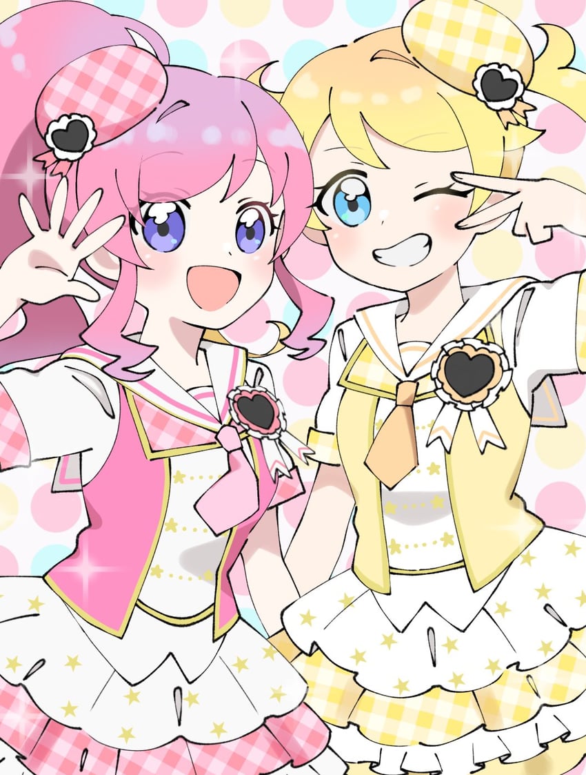 momoyama mirai and moegi emo (pretty series and 1 more) drawn by hachimu_yan
