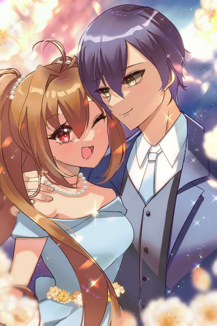 estelle bright and joshua bright (eiyuu densetsu and 4 more) drawn by zer00han