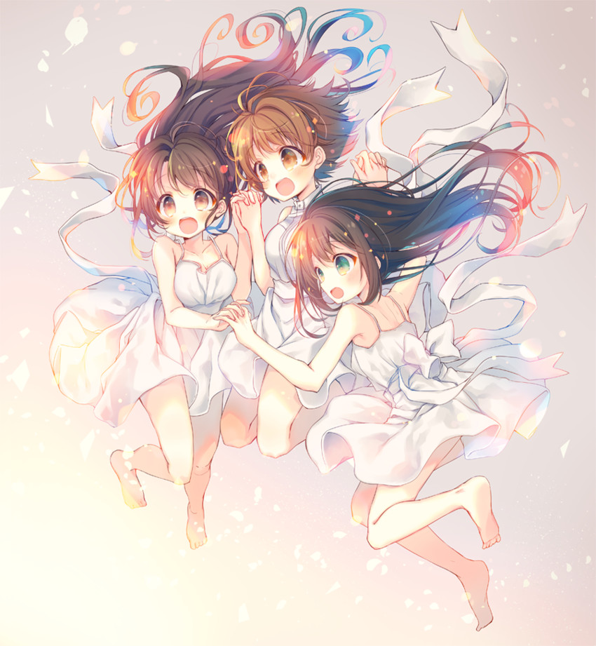 shibuya rin, shimamura uzuki, and honda mio (idolmaster and 1 more) drawn by oshioshio
