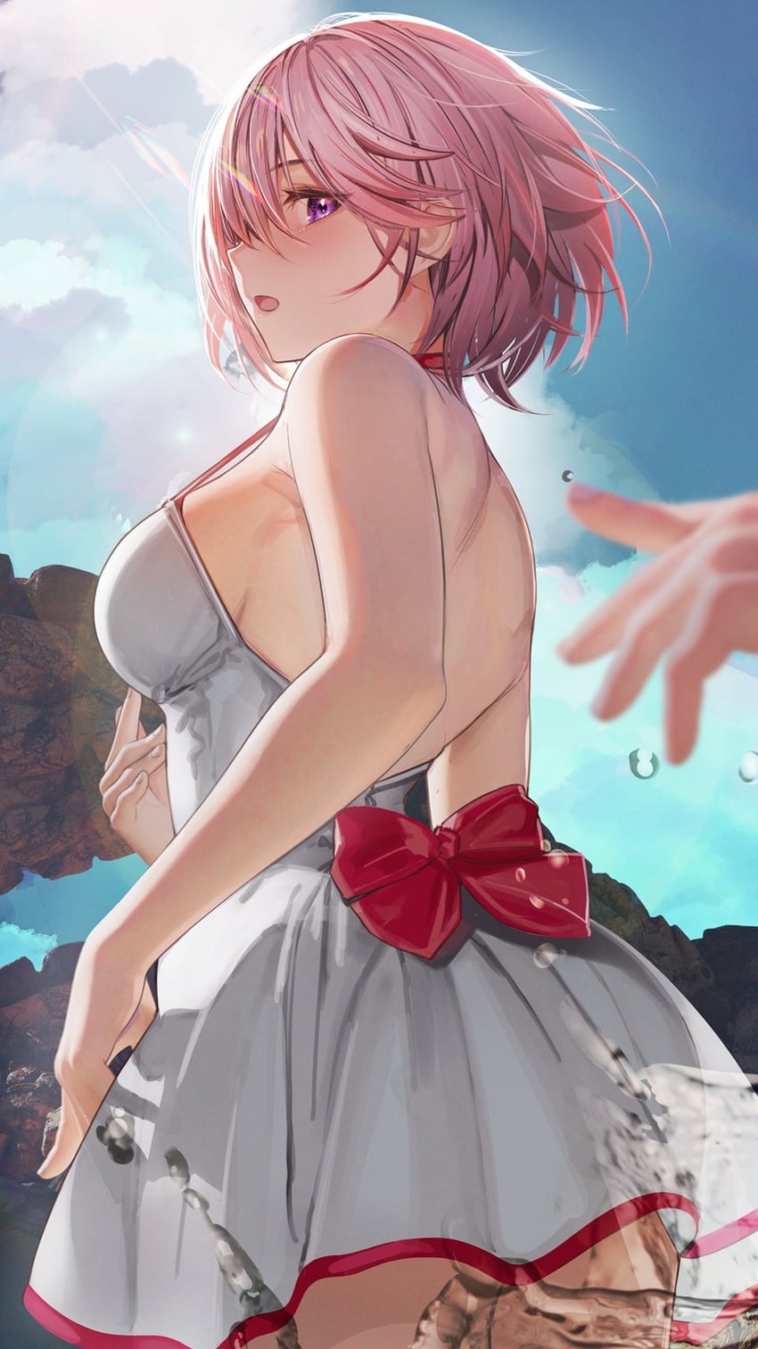 mash kyrielight (fate and 1 more) drawn by nanaken_nana